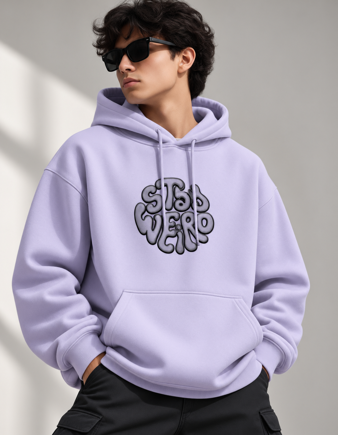 Lavender Unisex Oversized Hoodie