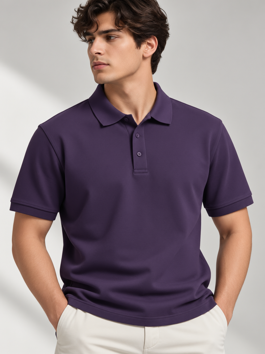 Men's Classic Cotton Polo T-Shirt