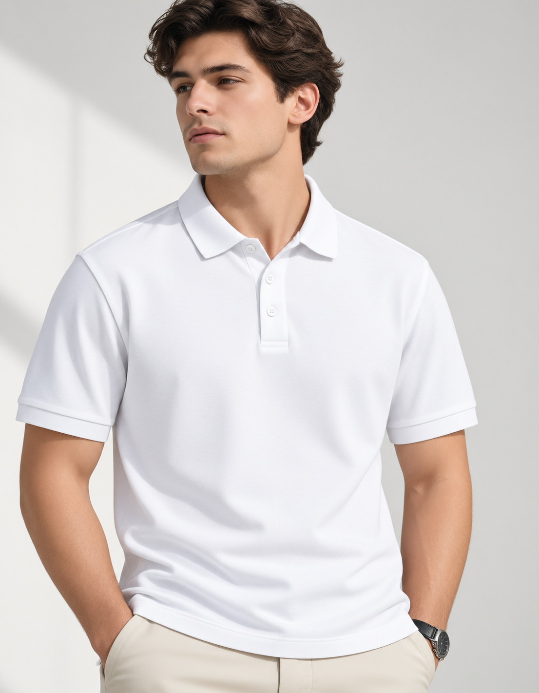 Men's Classic Cotton Polo T-Shirt