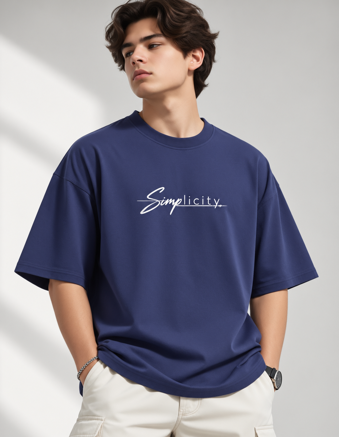 Oversized Classic T-Shirt - Royal Blue Addition