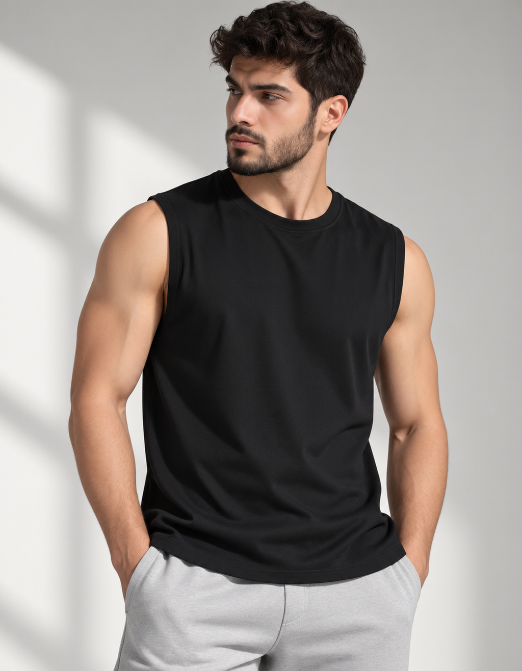 Essential Men's Tank Top - Black Edition