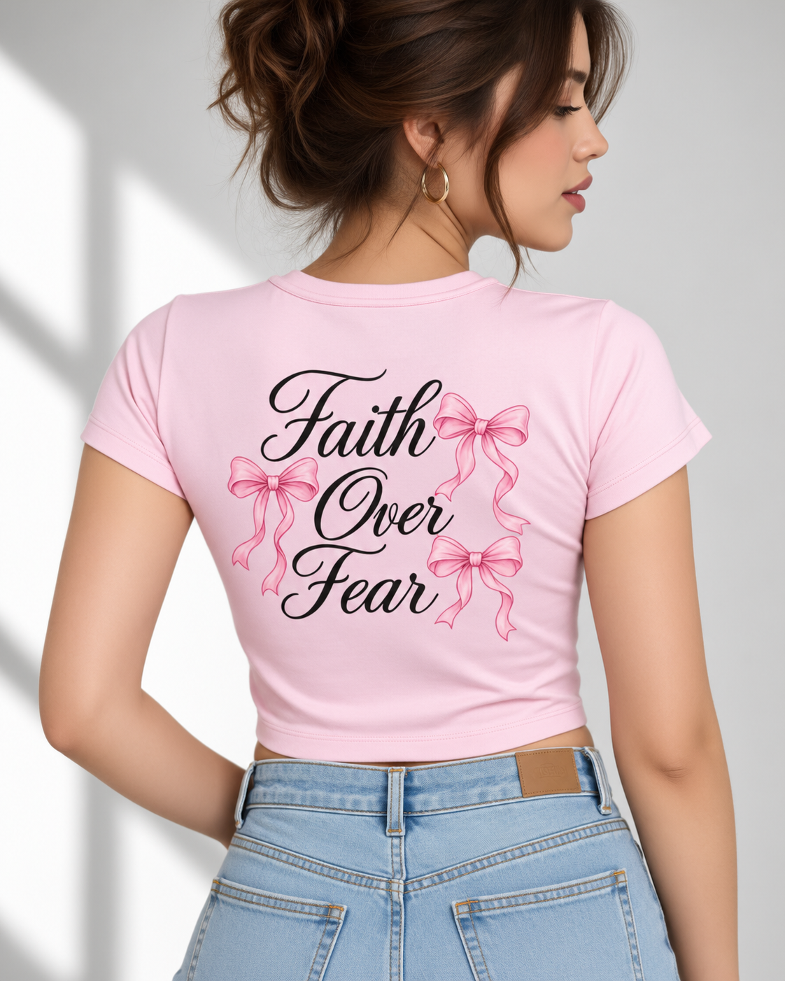 Women's Baby Tee - Faith Over Fear