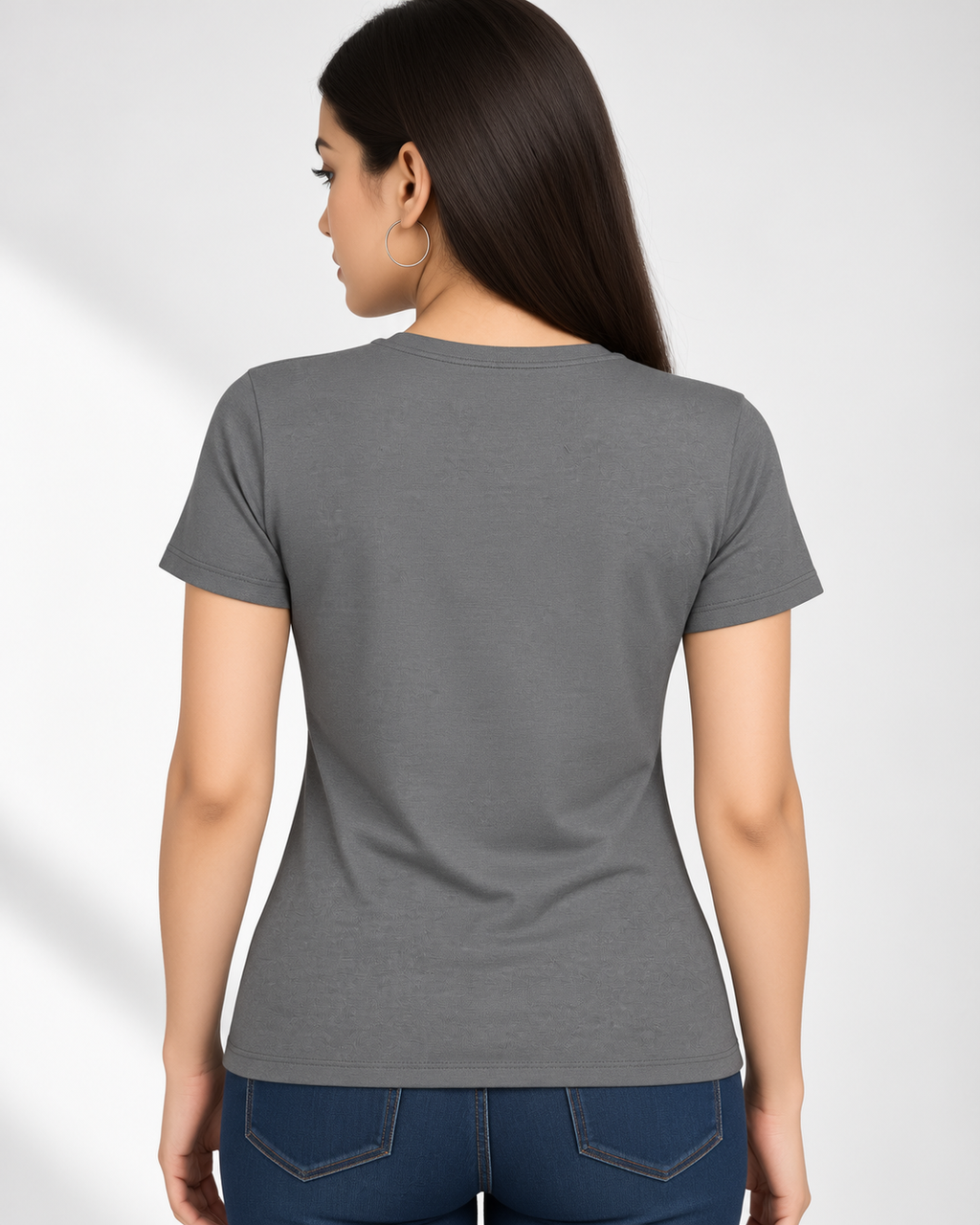 Women Printed Round Neck Cotton T-Shirt | Regular Fit