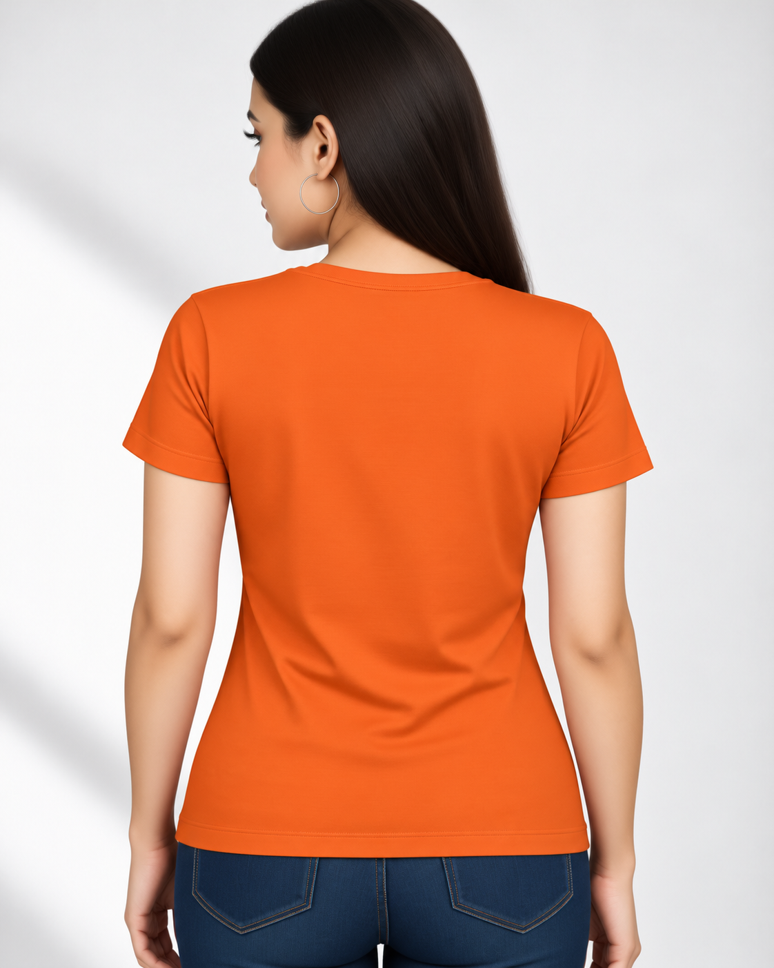 Women Printed Round Neck Cotton T-Shirt | Regular Fit