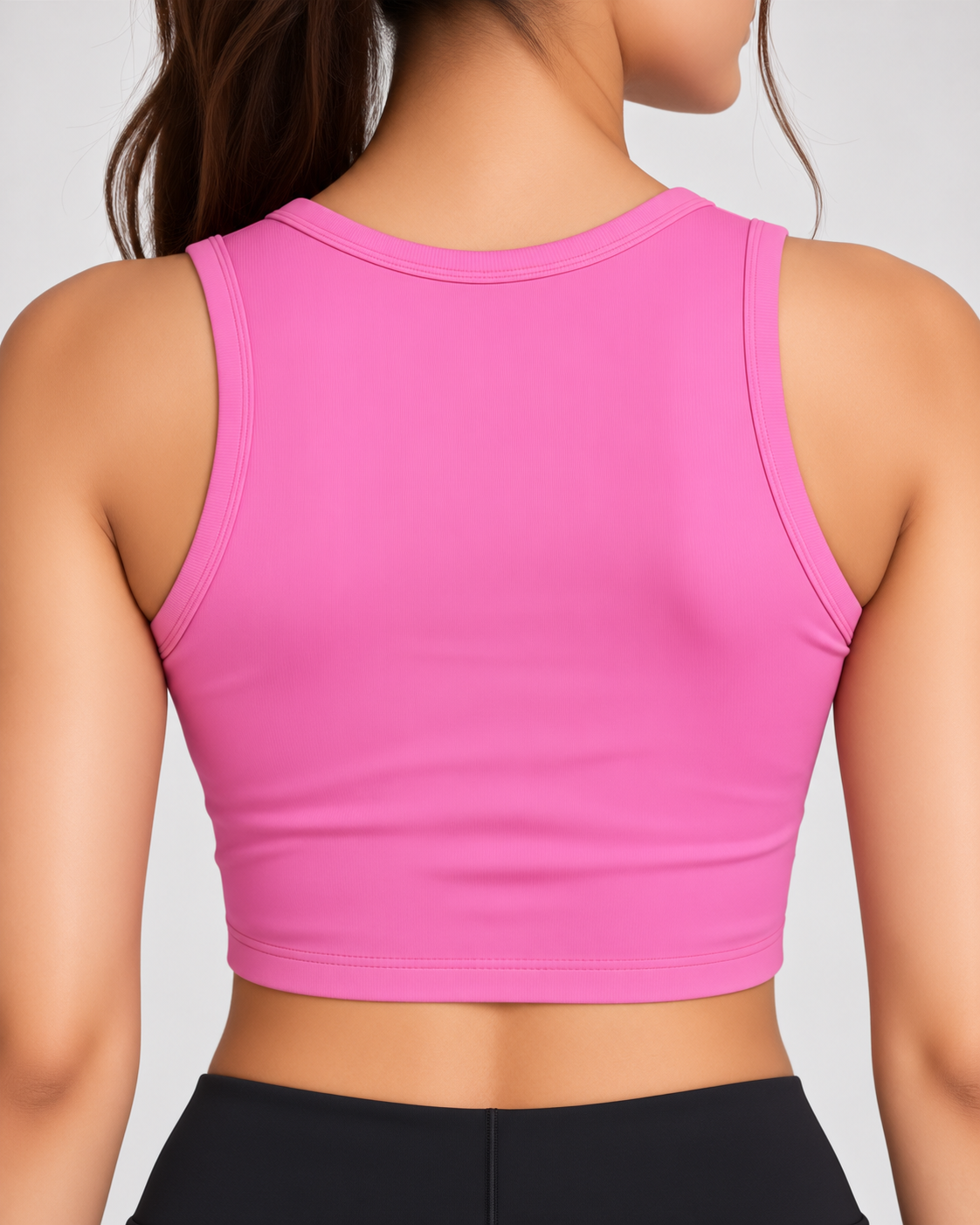 Women's Sports Crop Top | Baby Pink Color | Slim Fit