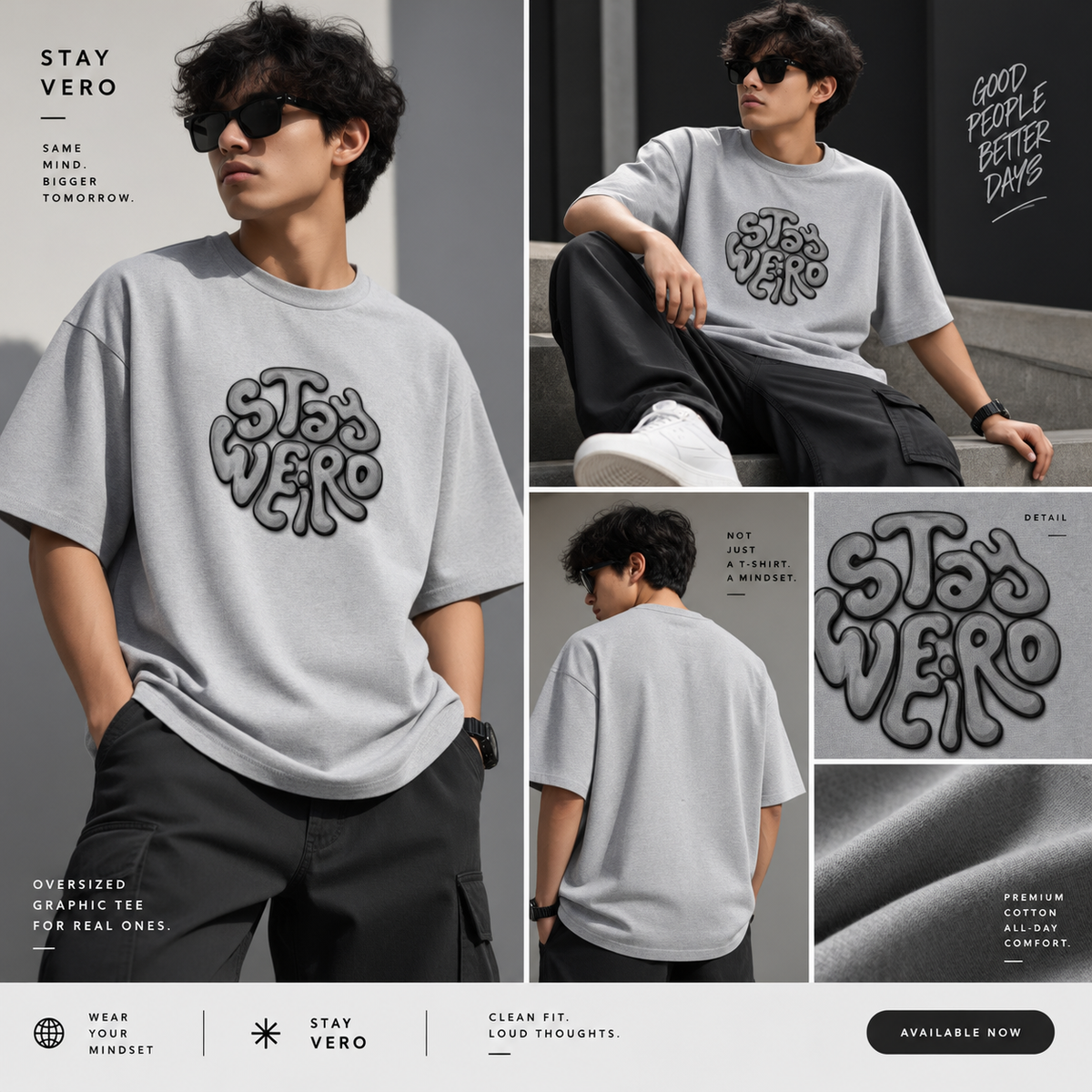 Stay Weird — Oversized Graphic T-Shirt