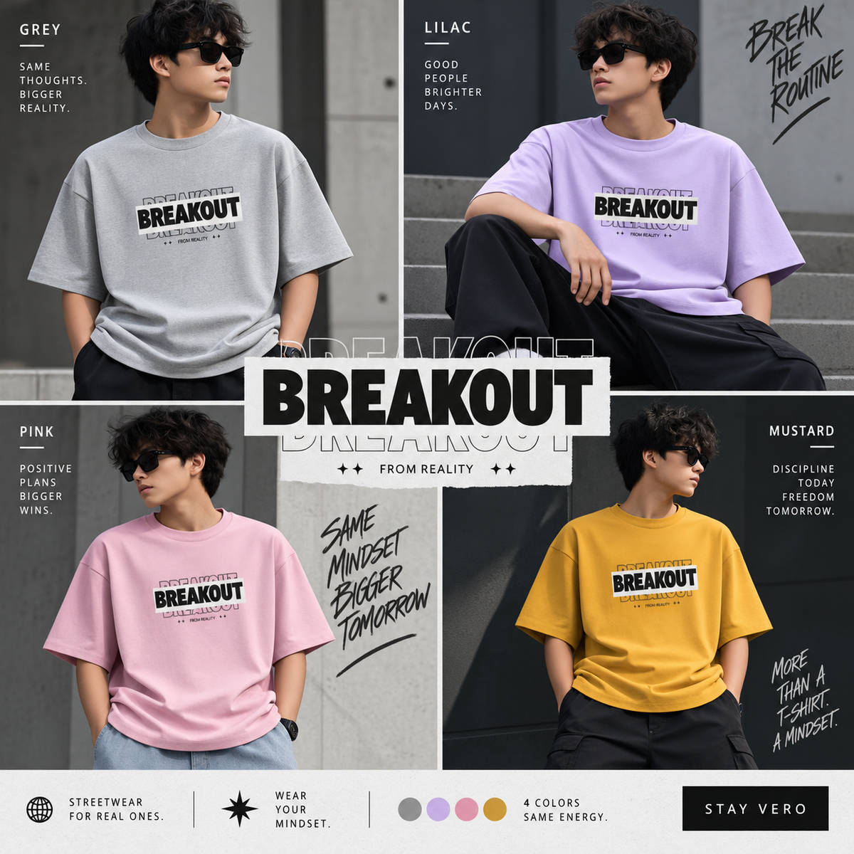 Breakout — Oversized Graphic T-Shirt