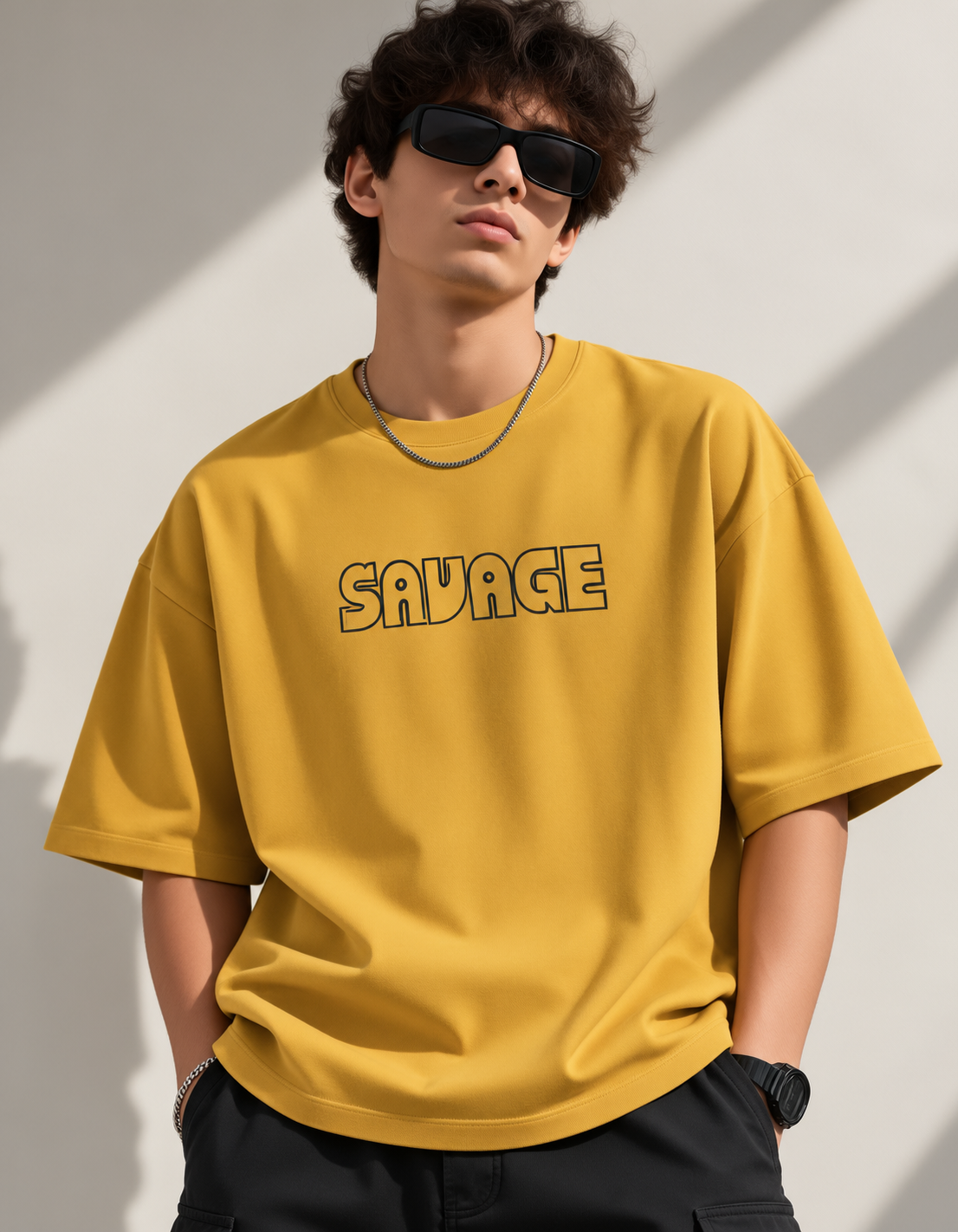 SAVAGE — Oversized Graphic T-Shirt